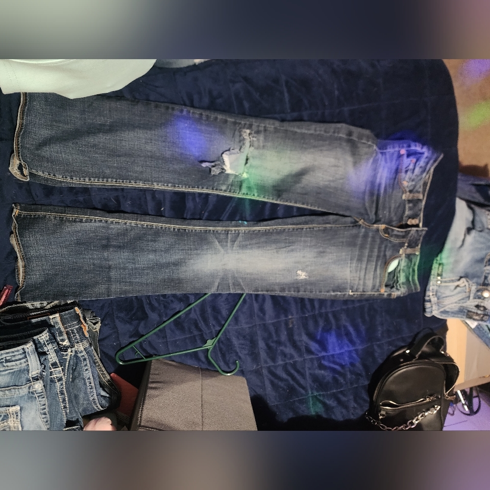 Womens American Eagle Brand Bootcut Jeans Size 4.